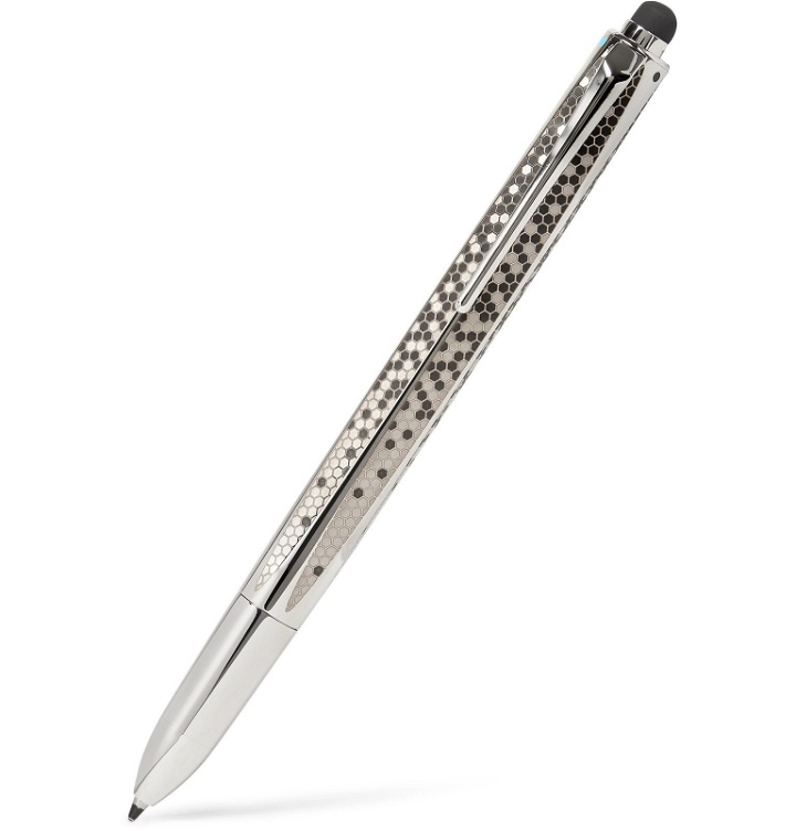 Photo: Caran d'Ache - Madison Stainless Steel and Rhodium-Plated Ballpoint Pen - Silver