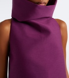 Balenciaga Wool and silk-blend minidress