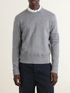 Thom Browne - Milano Stitch Wool, Linen and Cotton-Blend Sweater - Gray
