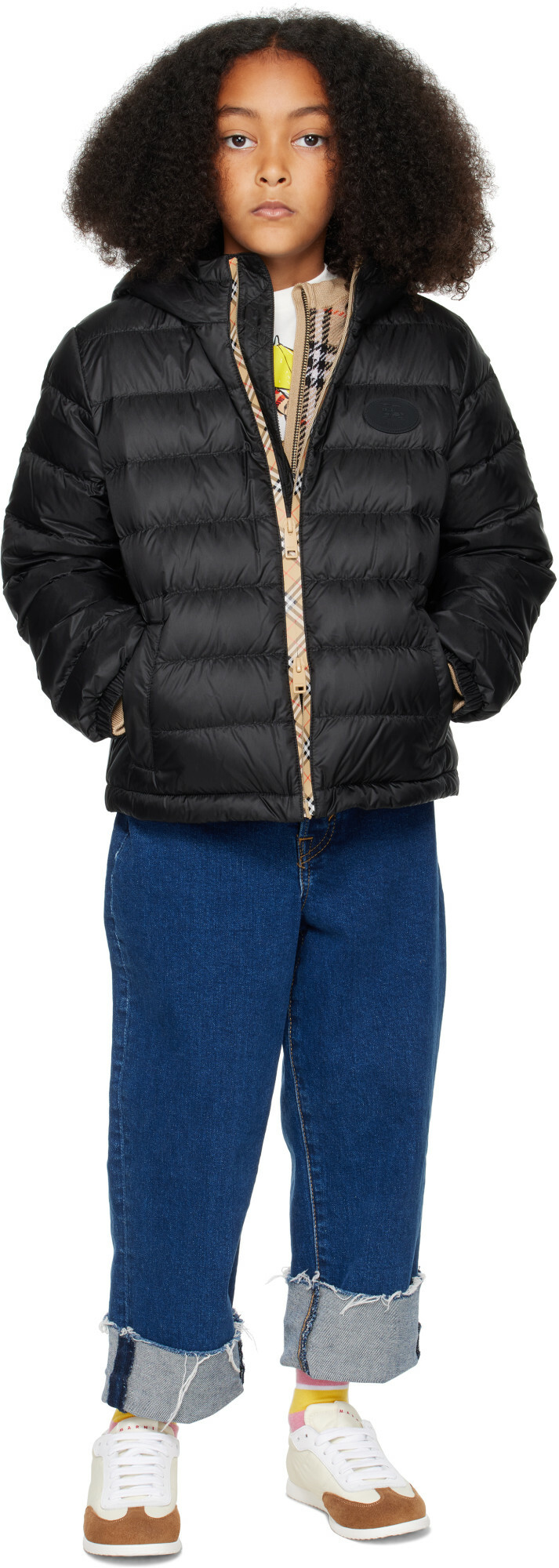 Burberry Kids Black Henry Down Jacket