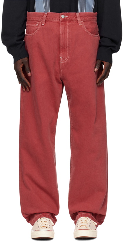 Photo: Carhartt Work In Progress Red Landon Jeans