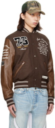 AMIRI Brown Eagle Bomber Jacket
