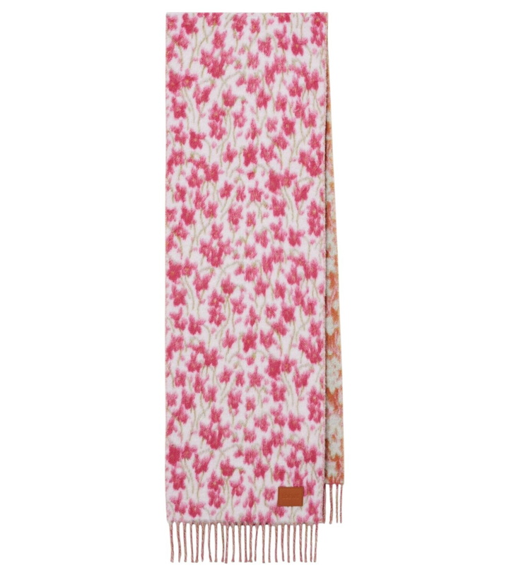 Photo: Loewe Floral wool-blend scarf
