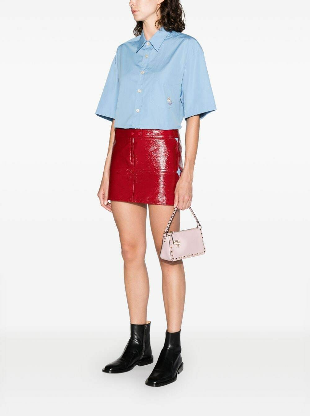 VALENTINO GARAVANI - Rockstud Small Leather Shoulder Bag