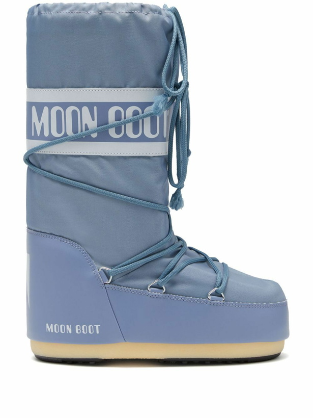 Photo: Moon Boot Blue Icon Boots