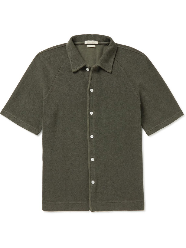 Photo: Massimo Alba - Cotton-Terry Shirt - Green