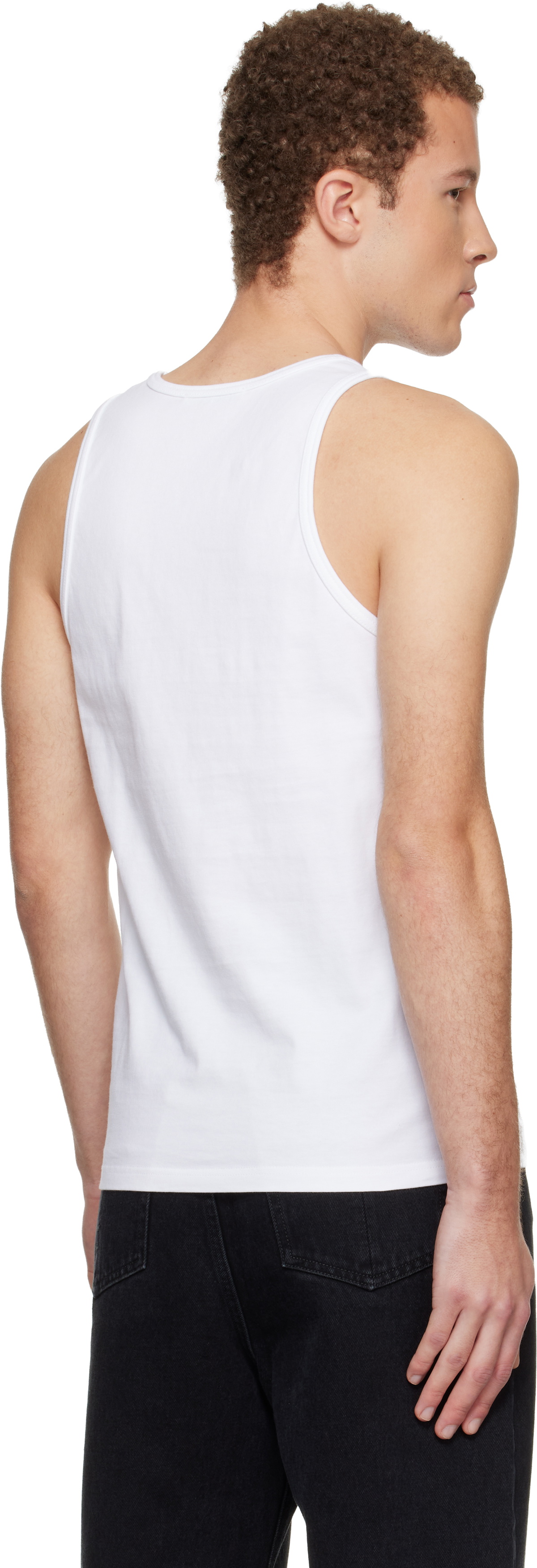 Givenchy White 'GIVENCHY' Stamp Print Tank Top