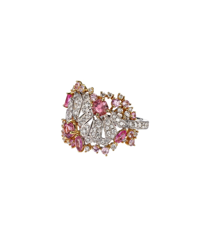 Photo: Ananya Magnificent Jewels Volume 2 18kt gold pinky ring with gemstones