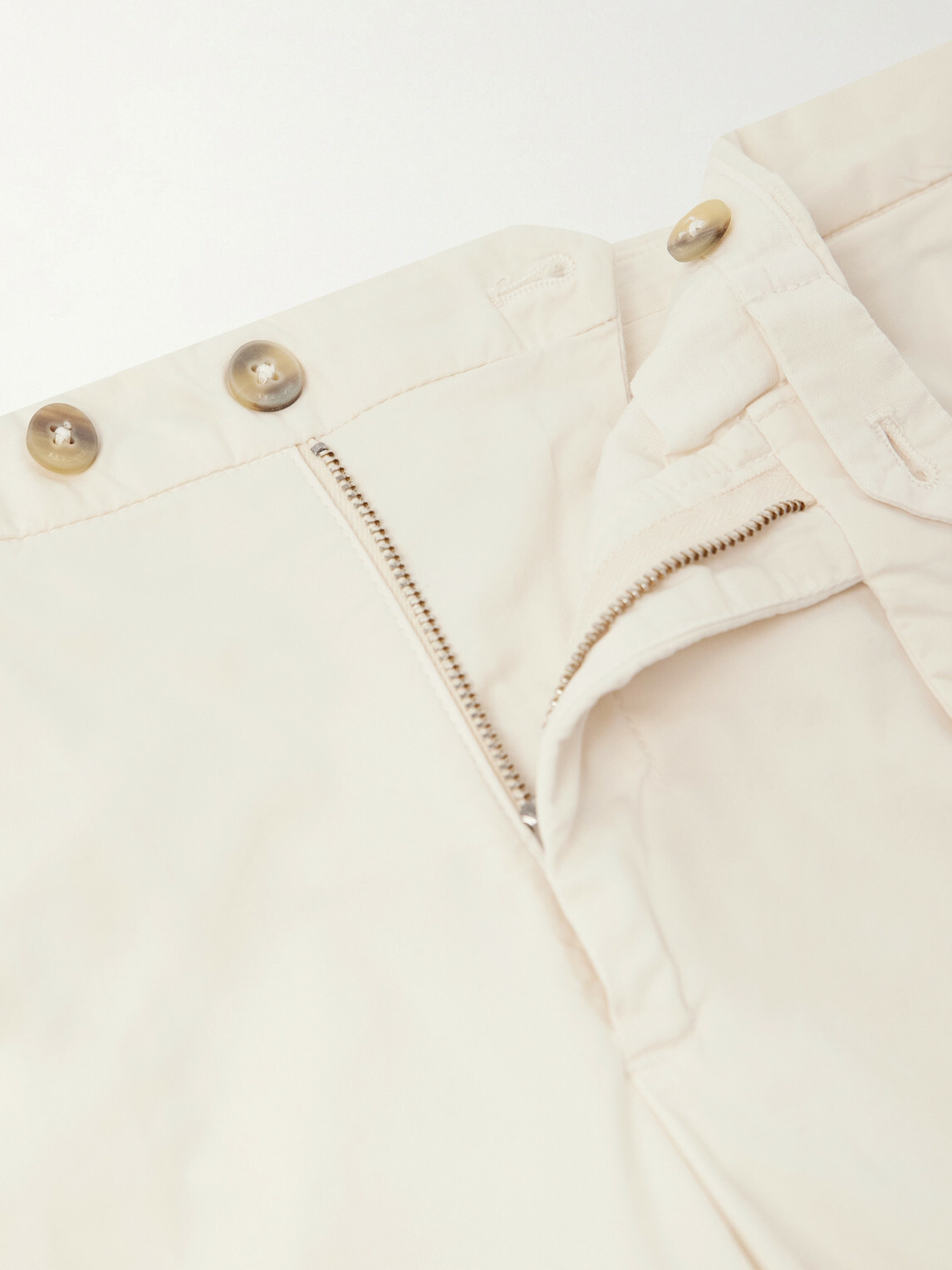 Boglioli - Tapered Cotton-Blend Trousers - Neutrals