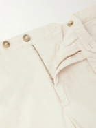 Boglioli - Tapered Cotton-Blend Trousers - Neutrals