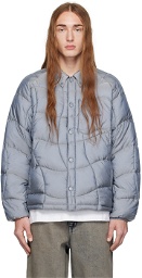 Dime Gray Wave Puffer Jacket
