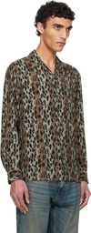 WACKO MARIA Gray Leopard Shirt