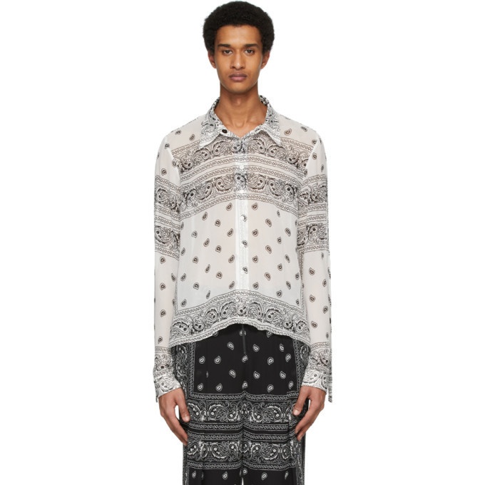 Photo: Dion Lee White and Black Paisley Shirt