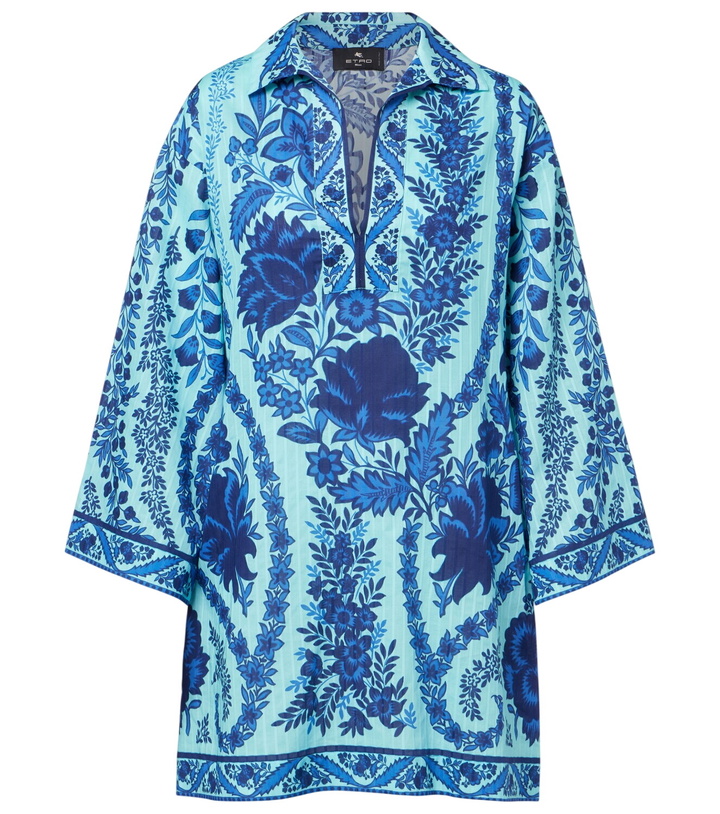 Photo: Etro Paisley oversized cotton minidress