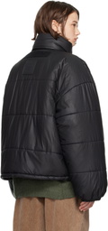 Y/Project Black Velcro Puffer Jacket