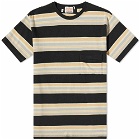 Levi's Men's Levis Vintage Clothing 1940's Striped T-Shirt in Gray Haze/Black/Grey