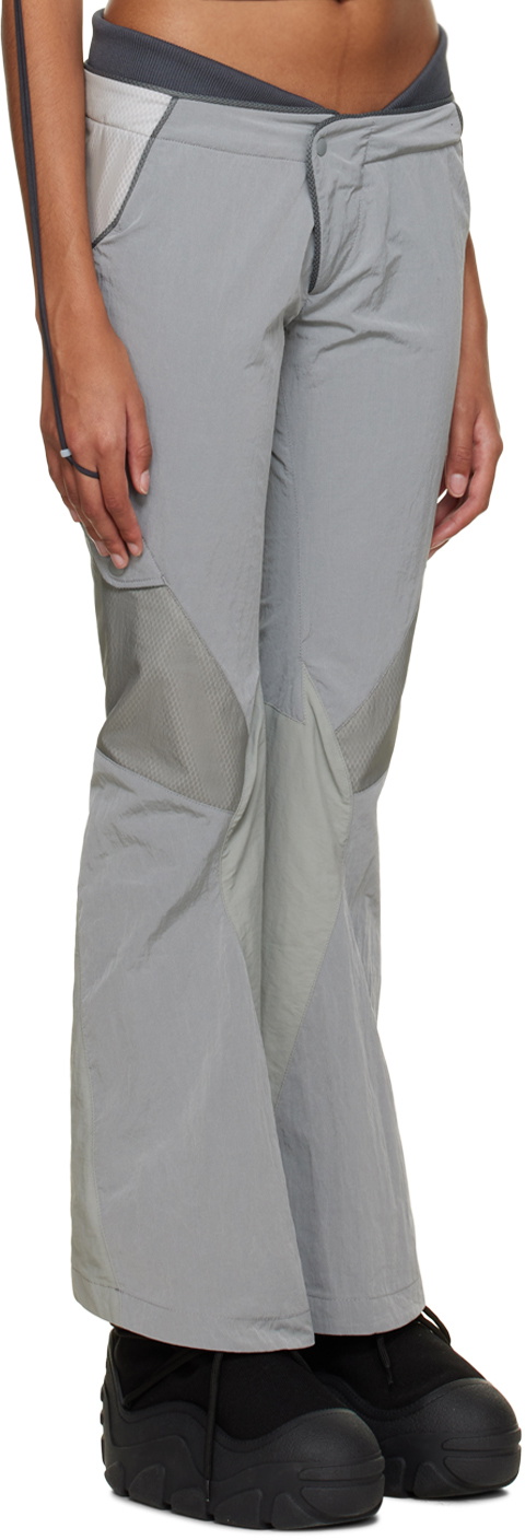 Hyein Seo Gray Low Rise Trousers Hyein Seo