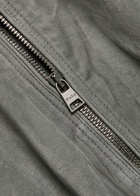 Polo Ralph Lauren Suede Bomber Jacket Dark Grey