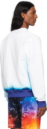 Casablanca White & Blue Fade Sweatshirt