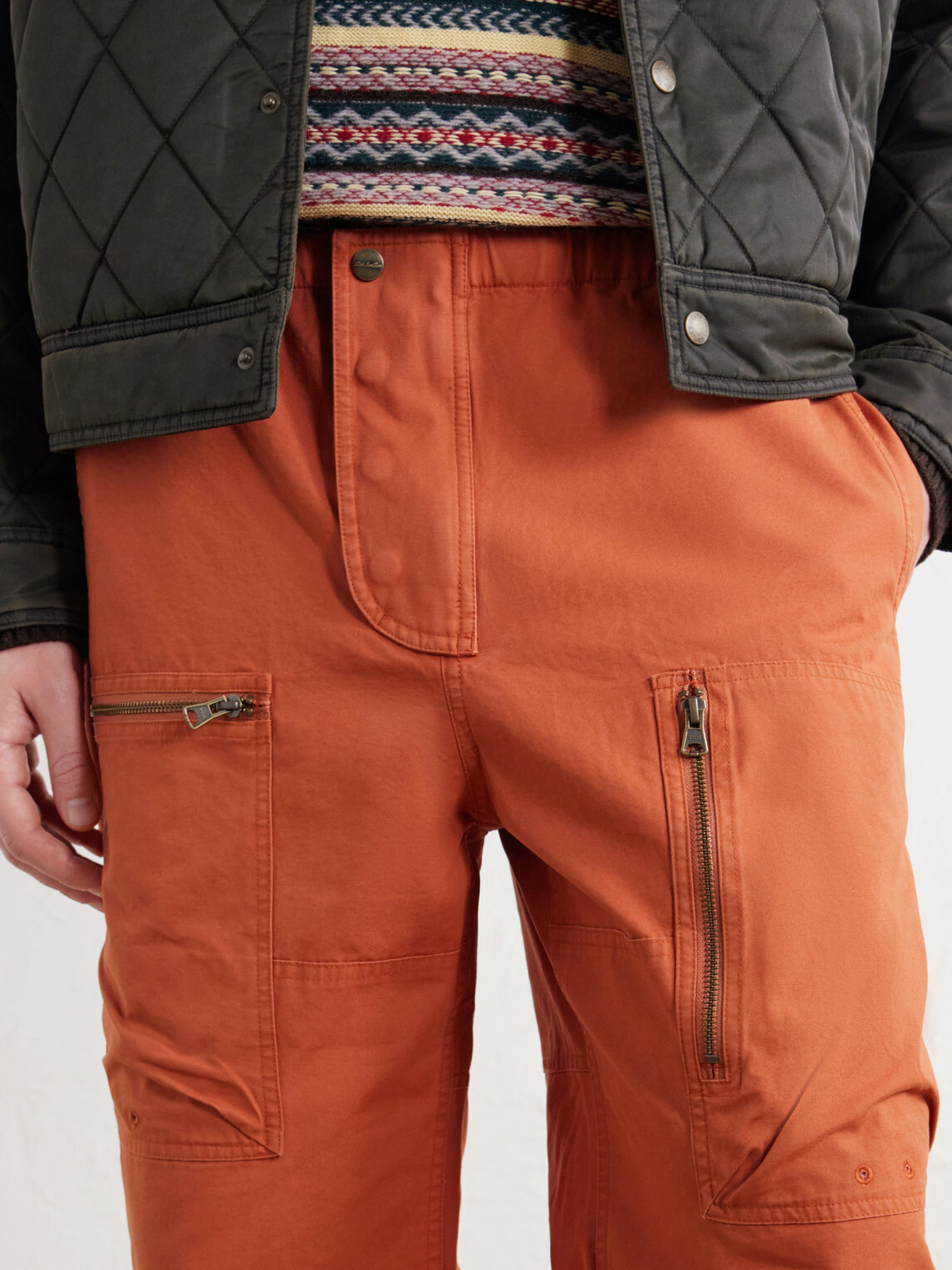 Aimé Leon Dore - Aviator Straight-Leg Cotton-Canvas Trousers - Orange