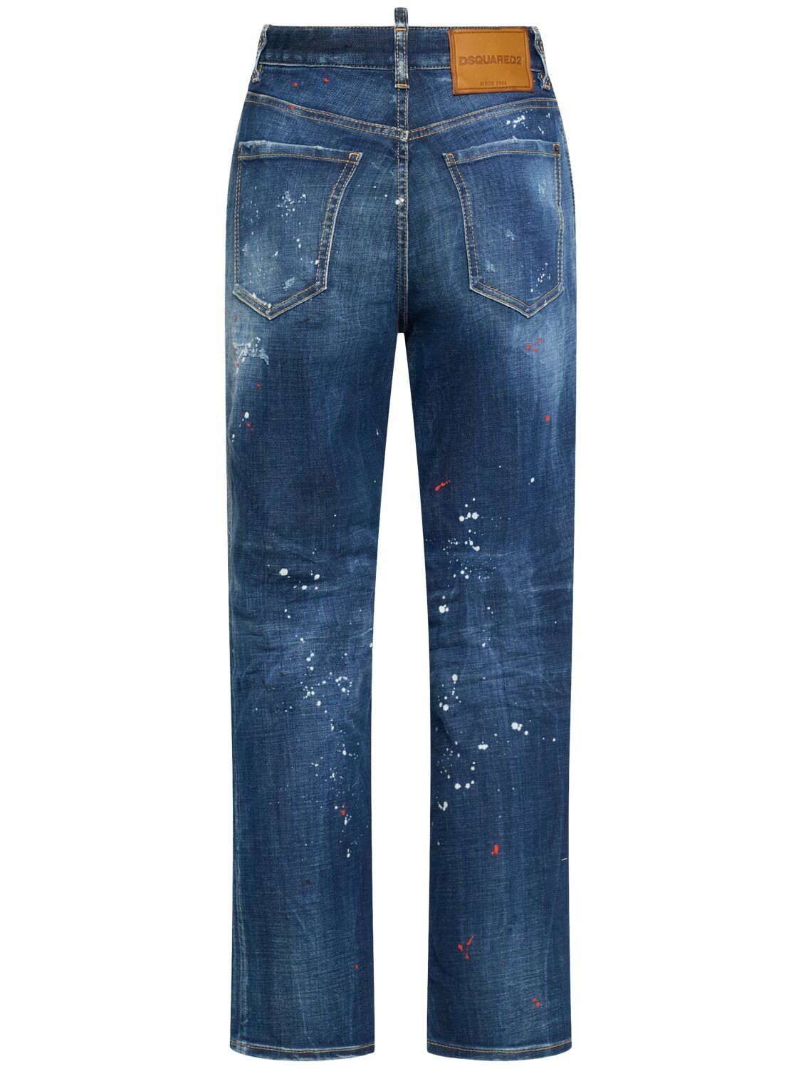 DSQUARED2 Boston High Rise Straight Jeans Dsquared2
