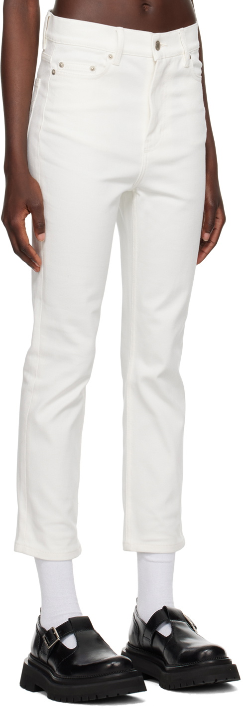 AMI Alexandre Mattiussi White Cropped Jeans