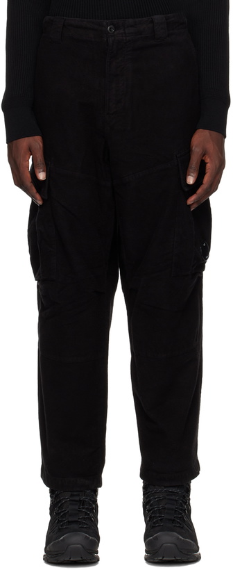 Photo: C.P. Company Black Drawstring Cargo Pants