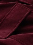 Agnona - Cotton-Velvet Shirt - Burgundy