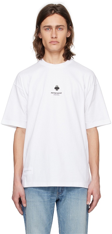 Photo: AAPE by A Bathing Ape White Patch T-Shirt