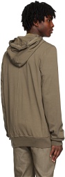 Rick Owens DRKSHDW Gray Garment-Dyed Hoodie