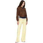 MACKAGE Brown Senka-SU Patch Pocket Suede Jacket