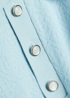 Casablanca Logo-monogrammed Cotton-blend Polo Shirt Light Blue