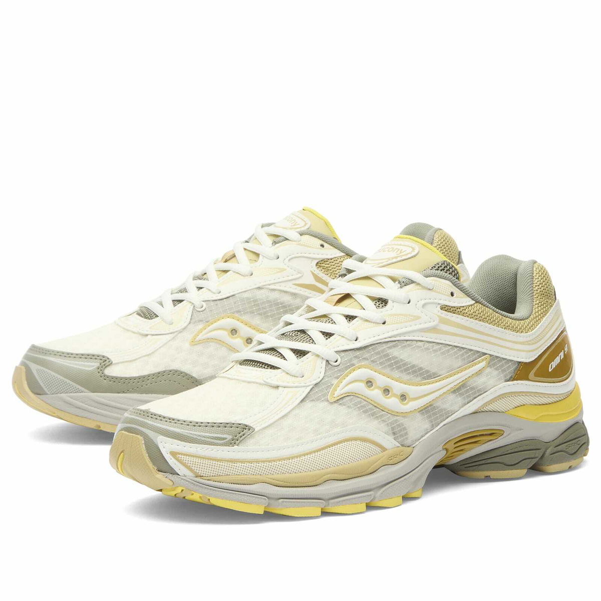 Saucony Progrid Omni 9 Sneaker in Ivory/Moss