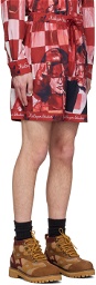 KidSuper Red 'Strangers In The Night' Shorts