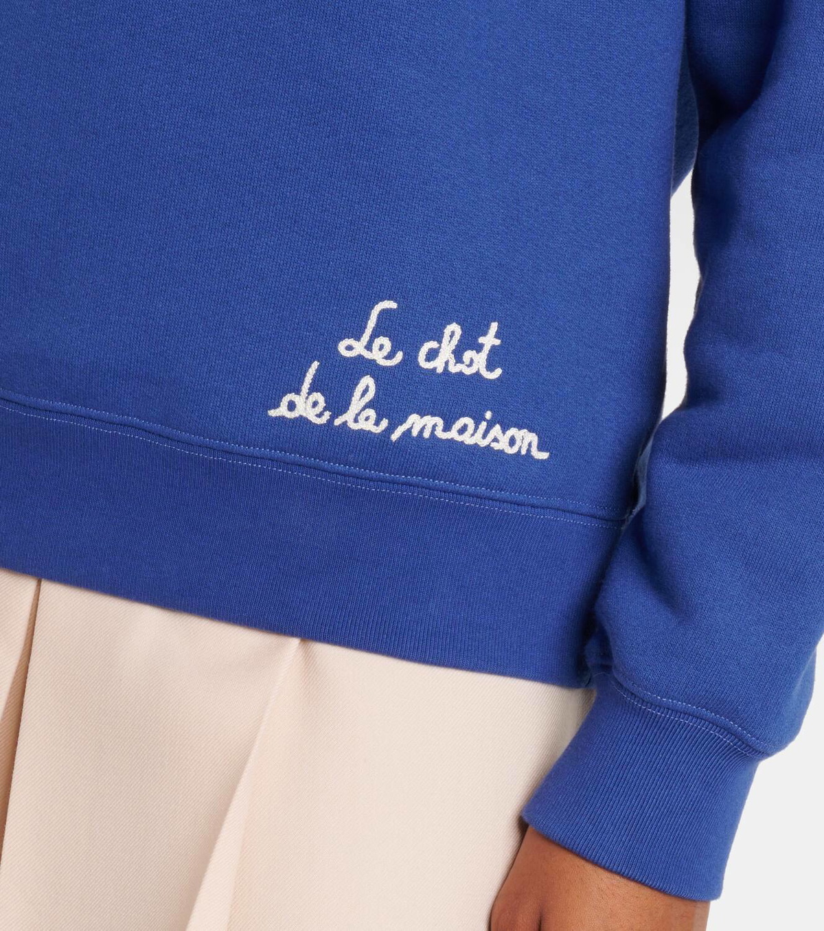 Valentino Embroidered cotton jersey sweatshirt