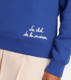 Valentino Embroidered cotton jersey sweatshirt