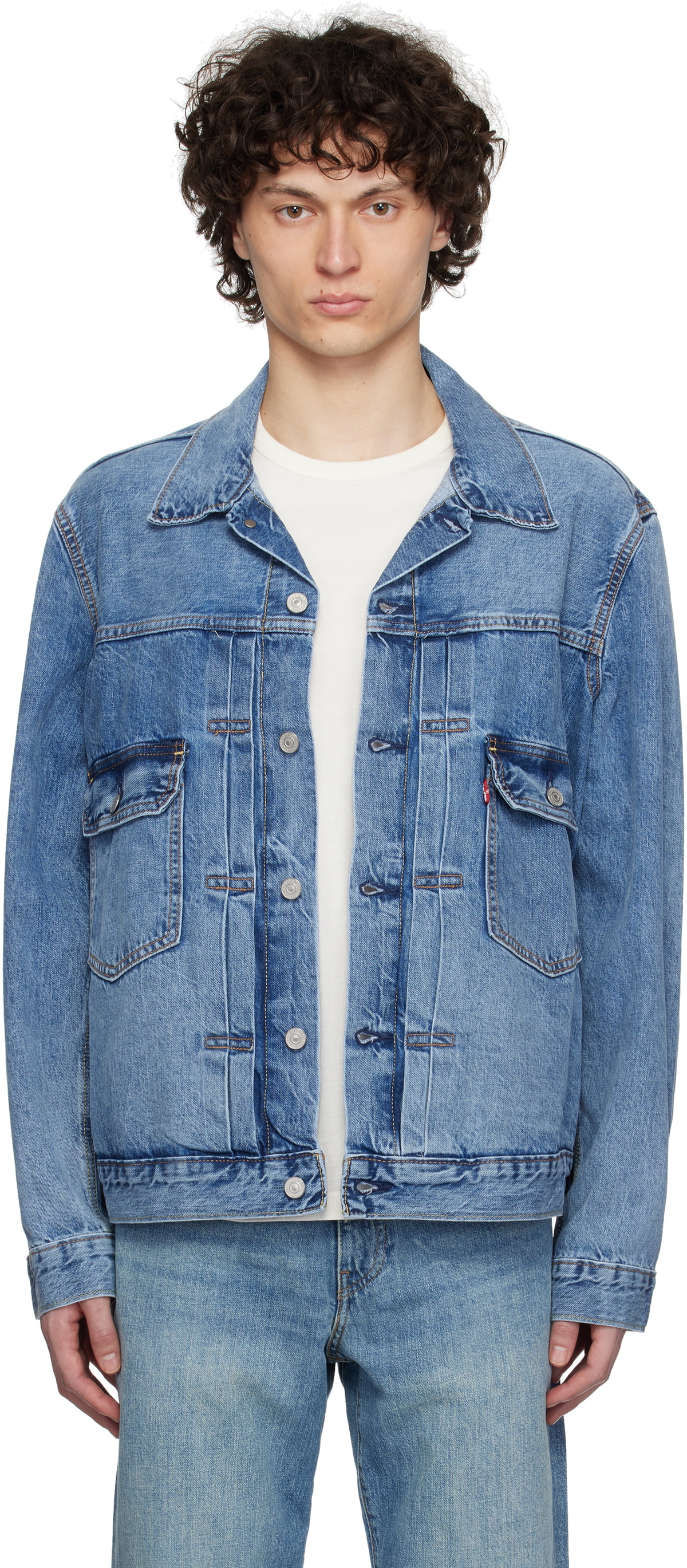 Levi's Navy Off Court Track Jacket Levi's Red