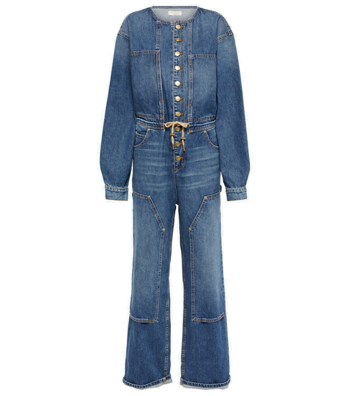 Photo: Ulla Johnson Stevie wide-leg denim jumpsuit