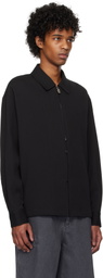 LE17SEPTEMBRE Black Zip & Button Front Jacket
