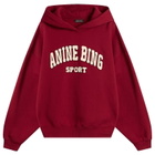 Anine Bing Women's Alec Sport Hoodie in Red