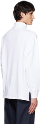 Nanamica White Pocket Turtleneck