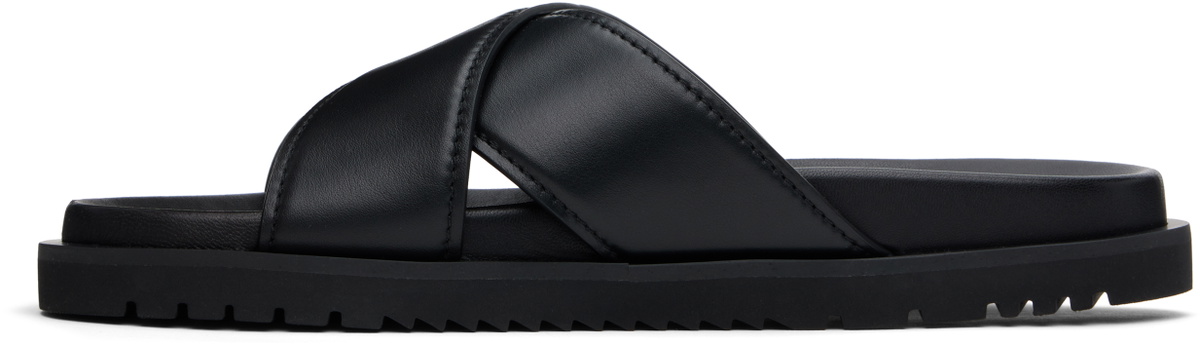 Versace Black Logo Sandals