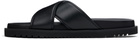 Versace Black Logo Sandals