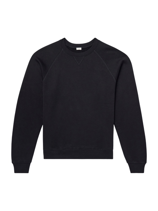 Photo: TOTEME - Cotton and Silk-Blend Jersey Sweater - Black