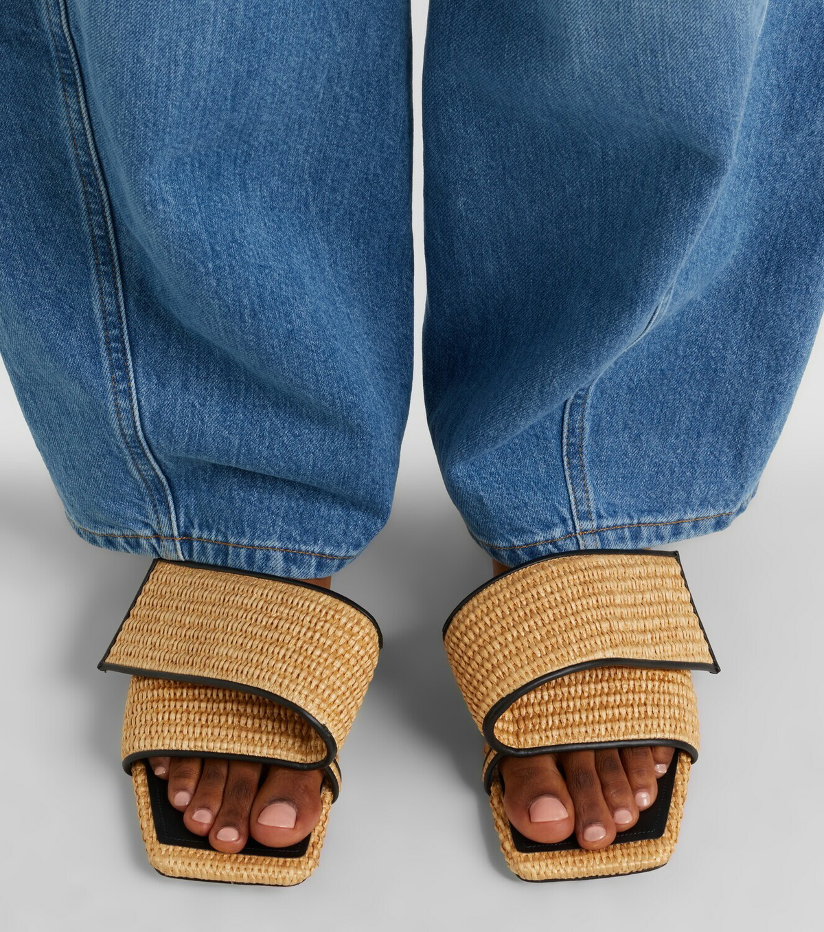 Givenchy Twisted Ribbon leather-trimmed sandals