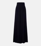 Max Mara High-rise cady wide-leg pants