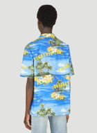 Hawaii Bowling Shirt in Blue