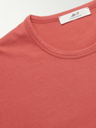 Mr P. - Garment-Dyed Organic Cotton-Jersey T-Shirt - Pink