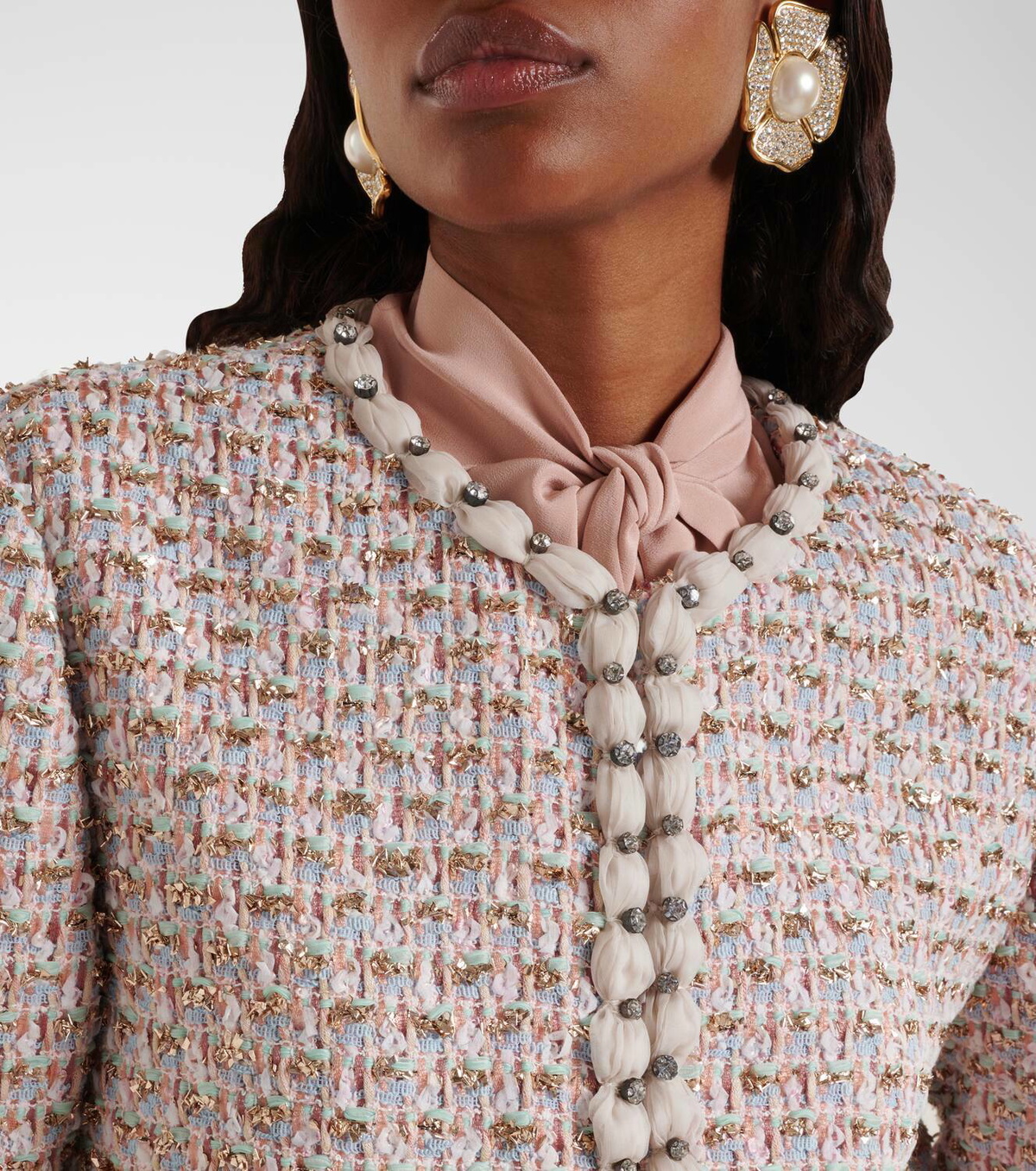 Valentino Embroidered tweed jacket Valentino