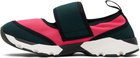 Marni Green & Pink Lyrca Mary Jane Running Sneakers